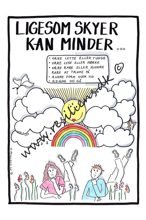 Lige som skyer kan minder...