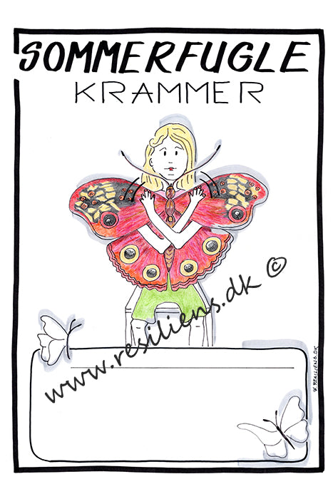 Sommerfugle krammer - pige